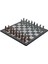 Gifthome Metal Satranç Takımı/seti;orta,osmanlı&bizans,antik,gri Mermer Desenli Satranç Tahtası 1