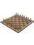 Gifthome Metal Satranç Takımı;orta,osmanlı&bizans,parlak,rustik Ceviz Desenli Satranç Tahtası 1