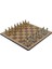 Gifthome Metal Satranç Takımı;orta,osmanlı&bizans,parlak,rustik Ceviz Desenli Satranç Tahtası 2