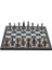 Gifthome Metal Satranç Takımı / Seti ; Orta, Ingiliz, Antik, Gri Mermer Desenli Satranç Tahtası 4
