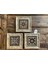 Decor Çerçeveli Taş Duvar Dekoru Tablo Pano 3'lü 20 x 20 cm 1