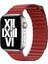 - Apple Watch 42mm - Kordon Deri Lop Kordon KRD-09 - Kırmızı 1