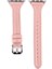 - Apple Watch 40mm - Kordon Deri Kordon KRD-28 - Pembe 1