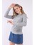 Kadın Gri Reglan Kol Basic Yaka Sweatshirt 3