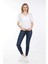 Kadın Oversize Çift Taraf V Yaka T-Shirt 4