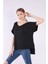 Kadın ,antra Melanj, Oversize, V Yaka T-Shirt 1