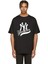 Nyc Yankees Baskılı Oversize Erkek T-Shirt 1