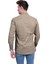 Haki Lacivert Puantiyeli Yaka Manşet Detaylı Slim Fit Erkek Gömlek 4