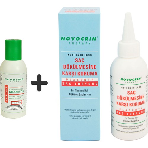 saf olmayan sınır kuskus  Novocrin Placenta Dökülen Saçlar Bakım Losyonu + Şampuan 125 Fiyatı