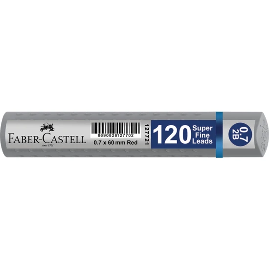 Faber-Castell 2b Grip Min 0.7 mm 60 mm Uç Gümüş 120'li