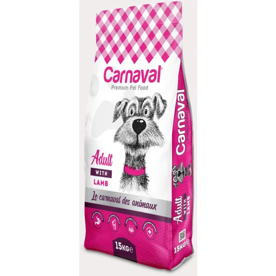 Carnaval Premium Kuzu Etli ve Pirinçli Yetişkin Köpek Maması  15 kg