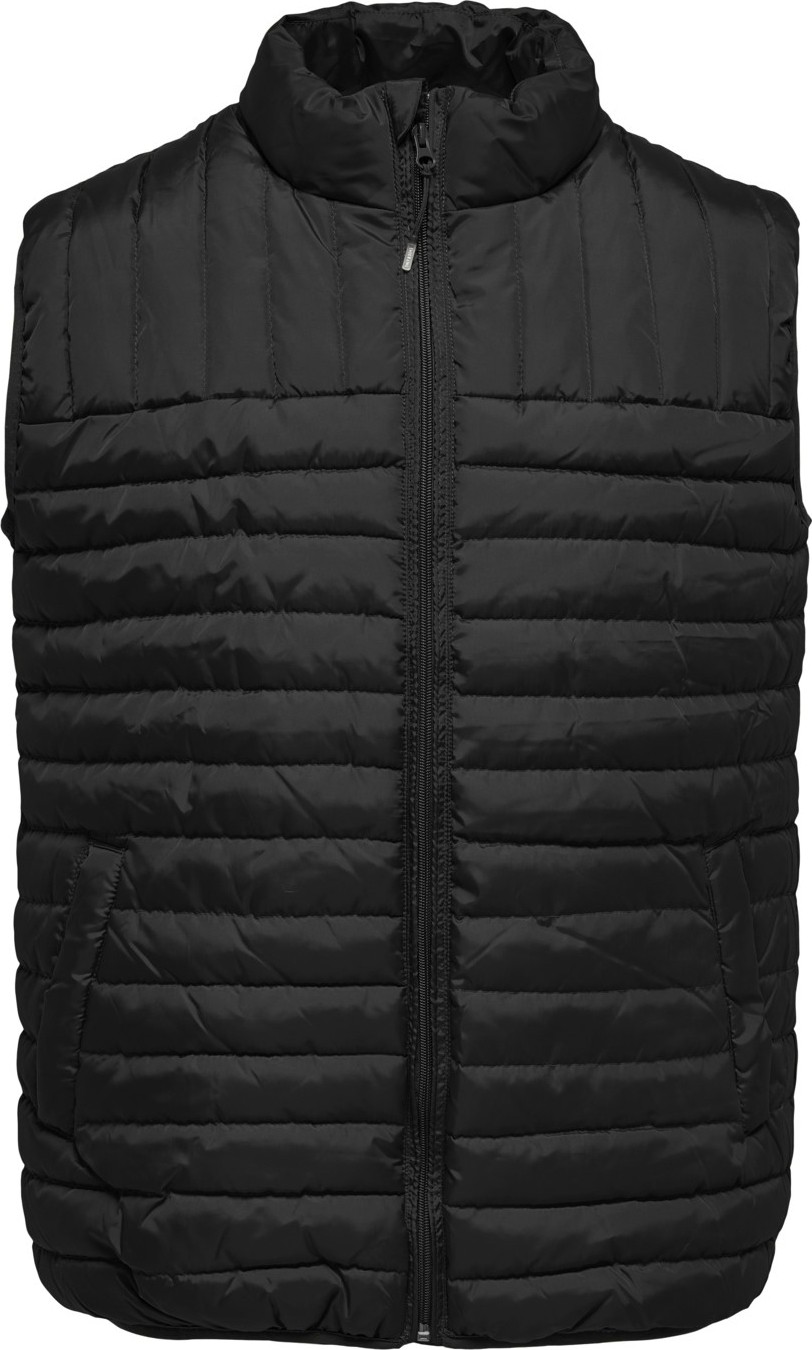 Only &sons Erkek Yelek Paul Quilted 22015123-BLK