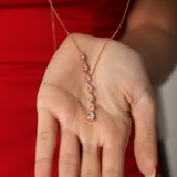 Forenza Silver 925 Ayar Gümüş Rose Damla Kolye
