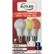Elitled Elit LED 3ın 1ARADA 9W Ampul