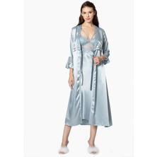 Pierre Cardin 6025 Kadın Saten Altılı Çeyiz Seti - Mist