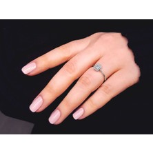 Sirius E Renk 0,14 Karat Baget Pırlanta Yüzük 0417R0264
