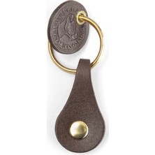 Ca-Leather Klasik Stil No:8 Deri Anahtarlık Kahve Renk