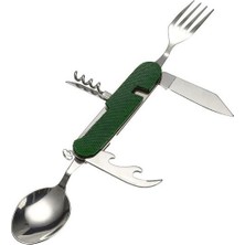 Nurgaz Ngkkct-Y Katlanır Kaşık Çatal Tirbuşon Yeşil