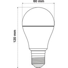 Wondeks 9+2W Çift Renkli LED Ampul (Beyaz - Kırmızı)