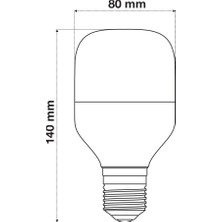 Wondeks 20W T-Shape LED Ampul (Beyaz)