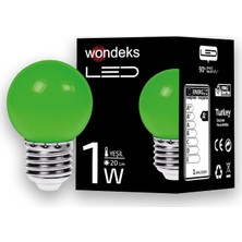 Wondeks 1W Top Gece LED Ampul (Yeşil)