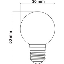 Wondeks 1W Top Gece LED Ampul (Mavi)