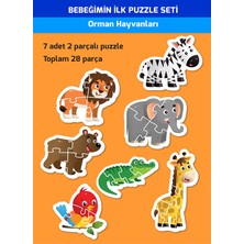 Yükselen Zeka Bebeğimin Ilk Puzzle Seti Orman Hayvanları Yükselen Zeka