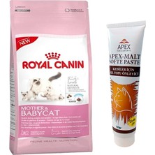 Royal Canin Mother&baby Yavru Kedi Maması 2 kg ve Apex 100 gr Kedi Maltı