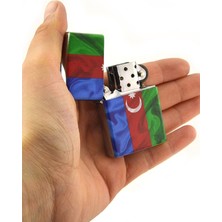 Anahtarlık Sepeti Azerbaycan Bayrak Çakmak - Asker Künye Seti