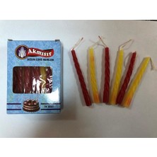 Akmısır Gelin&Doğum Günü Mumu 24'Lü