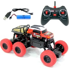 Can Oyuncak Kutulu Uzaktan Kumandalı Şarjlı Rock Climber 6x4 Jeep SH091-158B Kırmızı