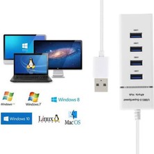 Wozlo 4 Port USB 3.0 Hub - USB Çoklayıcı 5gbps Chipli Versiyon