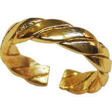 X-lady Accessories Kadın  Kalın  Burgu Yüzük Altın Renk
