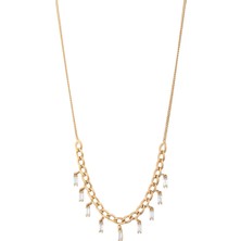 Yamaner Kuyumculuk Sallantılı Baget Taşlı Kolye