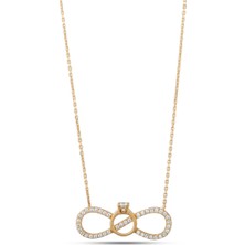 Yamaner Kuyumculuk Sonsuz Aşk Tektaş Kolye