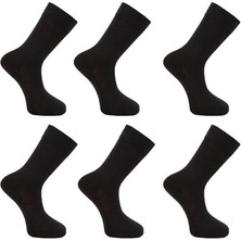 Doliche Patentli Gümüş Erkek Çorap-6 Çift- -
