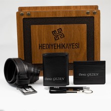 Grande 1414  Deri Erkek Cüzdan & Kartlık ve Kemer Seti