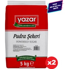 Yazar Pudra Şekeri 5 kg x 2 Paket