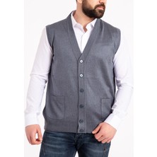 Nacar Çarşı Erkek Indigo Ince Triko Yelek