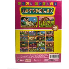 Diy Toy 2-3 Parça Tamamlama Kartları Hayvanlar Puzzle