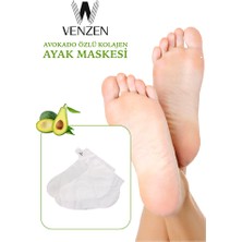 Venzen® 24K Altın Özlü  Destekli Ayak Maske Seti