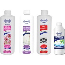 Ersağ Genel Temizlik + Banyo & Wc Temizleyici + Yağ Çöz + Damla Konsantre