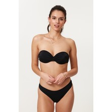 Pierre Cardin Straplez Dolgulu Bikini Takım 217253 Siyah