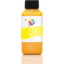 Qc Epson WorkForce Pro WP-4535 DWF Yazıcı Uyumlu Kartuş Mürekkebi PRO 100ml Y Pigment-Sarı