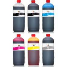 Qc HP Designjet T610 44 Inch Yazıcı Uyumlu Kartuş Mürekkebi PRO 1000ml PRO Set-6 Renk