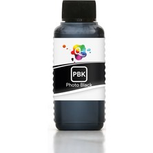 QC HP Designjet T1500 914mm ePrinter Uyumlu 100ml Fotoğraf Siyah Dye Dolum Mürekkebi