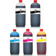 Qc HP Photosmart Plus B209B Yazıcı Uyumlu Kartuş Mürekkebi PRO 1000ml PRO Set-5 Renk