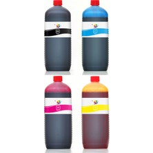 Qc ME 100 Yazıcı Uyumlu Kartuş Mürekkebi PRO 1000ml PRO Set-4 Renk