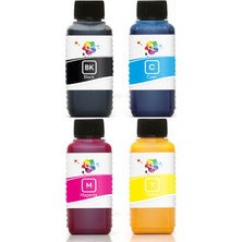 Qc Epson WorkForce WF-7515 Yazıcı Uyumlu Kartuş Mürekkebi PRO 100ml PRO Set-4 Renk