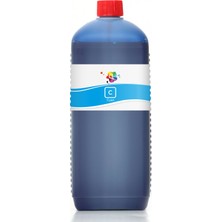 Qc Epson Stylus SX235W Yazıcı Uyumlu Kartuş Mürekkebi PRO 1000ml C Pigment-Mavi